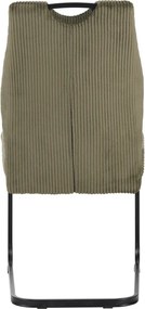 Étkezőszék, zöld/fekete, KELMA