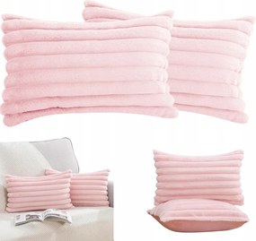 2 Db-os Pihe-puha Díszpárnahuzat Szett Kanapéra 30X50CM Rózsaszín