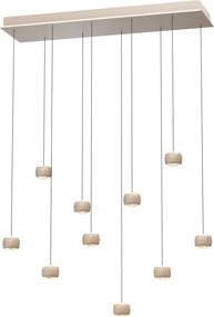AVIANO LIGHTING 7039-1013 QUIBERON Többágú Függesztett Lámpa Homokkő LED IP20