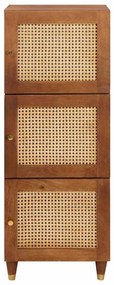 Magas szekrény Barna 40 x 33.5 x 110 cm Kanna és tömör mango fa