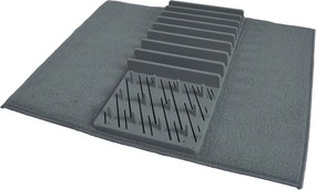 Szürke műanyag edénycsepegtető alátét 50x38 cm – Homéa