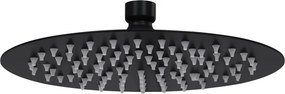 vidaXL fekete kerek rozsdamentes acél esőztető zuhanyfej 20 cm