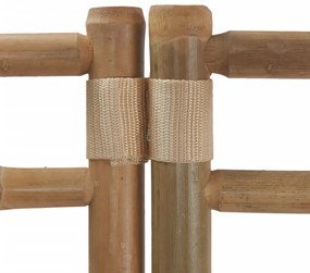 3 paneles összecsukható bambusz és vászon térelválasztó 120 cm