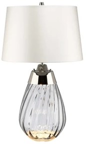 Elstead LENA-TL-S-SMOKE-OWSS-LED Asztali lámpa LENA 1xE27/60W/230V+1xGU10/7W fehér