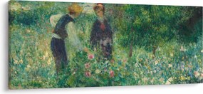 Kép - Auguste Renoir, Picking Flowers, reprodukciók (120x50 cm)