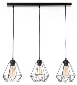 Csillár zsinóron DIAMENT MINI 3xE27/60W/230V