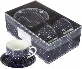 Csésze szett 2+2 Livello virágos csésze díszített porcelán csésze