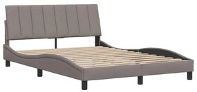 tópszínű szövet ágykeret matrac nélkül Hanko 140 x 190 cm