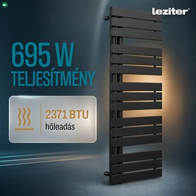 Solaro Design törölközőszárító radiátor 1400x500 mm fekete