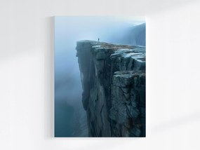 Poszter Szikla Fjord Norvégia Köd Hegyek Tájkép 75x100