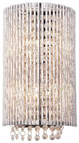 Endon 81978 - Fali kristály lámpa GALINA 2xG9/25W/230V fényezett króm