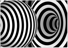 Poszterek 100x70 Absztrakt fekete-fehér