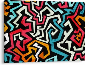 Grafikus absztrakciós kép (70x50 cm)