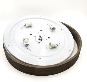 Brilagi - LED mennyezeti lámpa CARVALHO 4xE27/60W/230V tölgy-dió átm. 57,5 cm