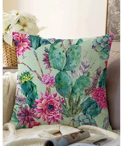 Cactus zöld pamut keverék párnahuzat, 55 x 55 cm - Minimalist Cushion Covers