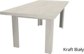 Kinyitható étkezőasztal (160-260 cm), fehér tölgy