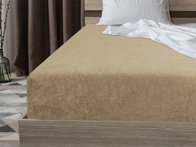 Frottír gumis lepedő EXCLUSIVE 90 x 200 cm bézs