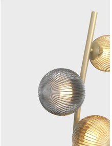 Wofi 3015-904 - LED Állólámpa METZ 9xG9/3,5W/230V arany/szürke