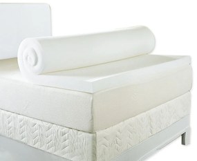 Ortho-Sleepy Memory Topper fedőmatrac 6 cm memory natúr fehér huzattal