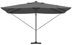 Konzolos Roma napernyő LED-del Antracit 352x251x265 cm Alumínium