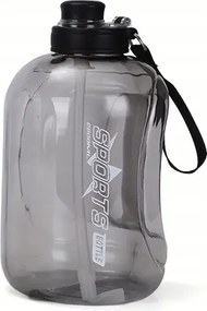 Nagy Vizes Palack 2800 ML Kulacs Motivációs Szívószállal Mérve Fogantyúval