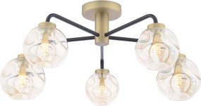 Dar Lighting modern mennyezeti lámpa lainey borostyán matt fekete darlai5454-27