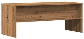 kézműves tölgy színű szerelt fa TV-szekrény 100x40x40 cm