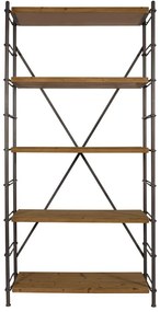 Iron könyvespolc, magasság 2 m - Dutchbone