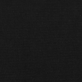 fekete ágykeret fejtámlával matrac nélkül 100x200 cm