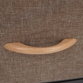 HAZEL TYP 2 szekrény szövet fiókokkal, barna, M