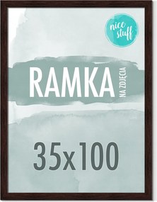 Képkeret 35x100 Képkeret Wenge képkeret sötét Barna 100x35