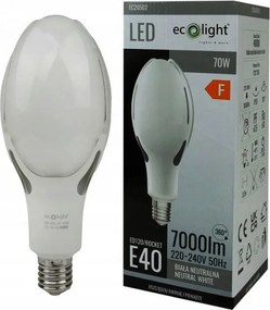 Led izzó E40 IP20 70W 4000K ipari utcai lámpatesthez extra erős