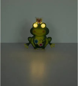 Globo 36332F Solar lámpa, fém, matt zöld, többszínű, matt fekete műanyag, kapcsolóval, AAA 300mAh 1.2V elemmel, IP44, HxSzxM: 215x80x220mm, tartozék: 104x 0.06W 3V LED, 3000K