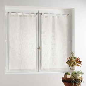 Krémszínű átlátszó függöny szett 2 db-os 60x90 cm Haltona – douceur d'intérieur