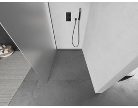 Mexen Kioto, Walk-In zuhany paraván 110 x 200 cm, 8 mm matt üveg, grafit profil, 800-110-101-66-30
