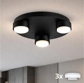 BRILAGI - LED mennyezeti lámpa MONO 3xGX53/30W/230V Ø 30 cm fekete
