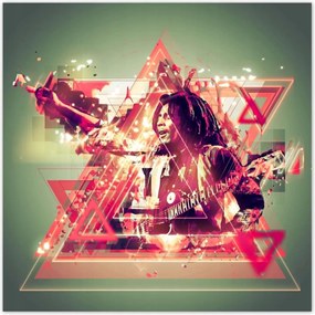 Poszterek 30x30 Bob Marley Reggae gitár