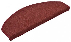 15 db-os bordó félkör alakú lépcsőszőnyegek, 65 x 24 x 4 cm, nagy