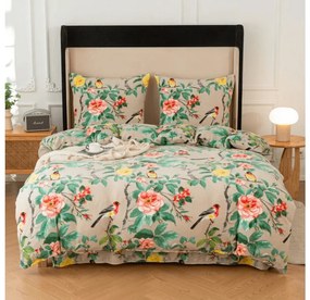 Mikroplüss ágyneműhuzat PETALIA bézs Ágyneműhuzat mérete: 70 x 80 cm | 140 x 200 cm