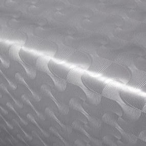 Goldea textil hátoldalú pvc terítő - króm imitáció - méteráru 140 cm széles 140 cm