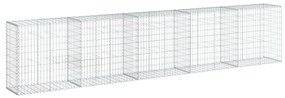 horganyzott vas gabion kosár fedéllel 500 x 50 x 100 cm