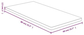 bambusz asztallap 40 x 80 x 2,5 cm