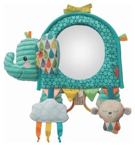 Infantino - Akasztós játék tevékenységekkel és tükörrel elefánt