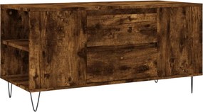 vidaXL füstös tölgy színű szerelt fa dohányzóasztal 102x44,5x50 cm
