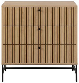 OLIVIA fiókos komód, tölgy