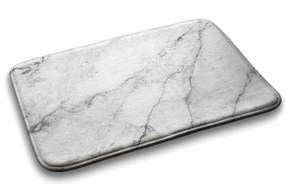 Puha fürdőszobaszőnyeg Fehér márvány 90x60 cm