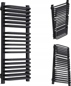 Fürdőszobai Radiátor Függőleges Double 720/300 Grafit