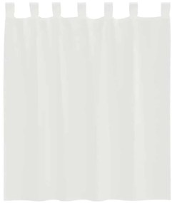 2 db fehér voile függönyök rúd zsebekkel