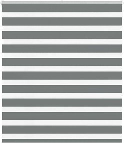 vidaXL zebrafüggönnyel sötét szürke szövetszélesség 125,9cm poliészter