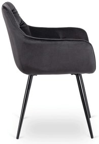 Fekete Bársony Étkezőszék. MODESTO
